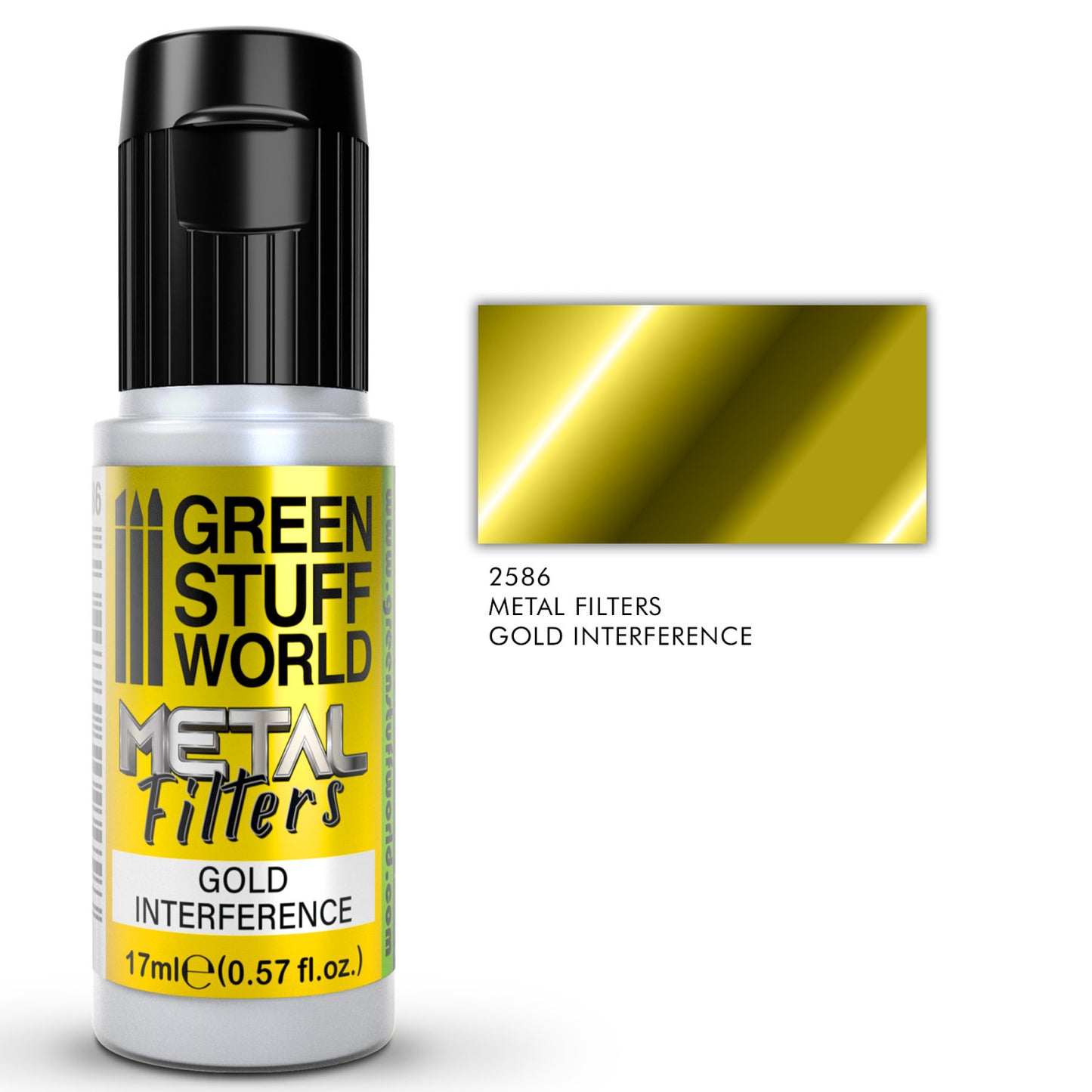 Green Stuff World Metal Filters 17ml Gold Interference