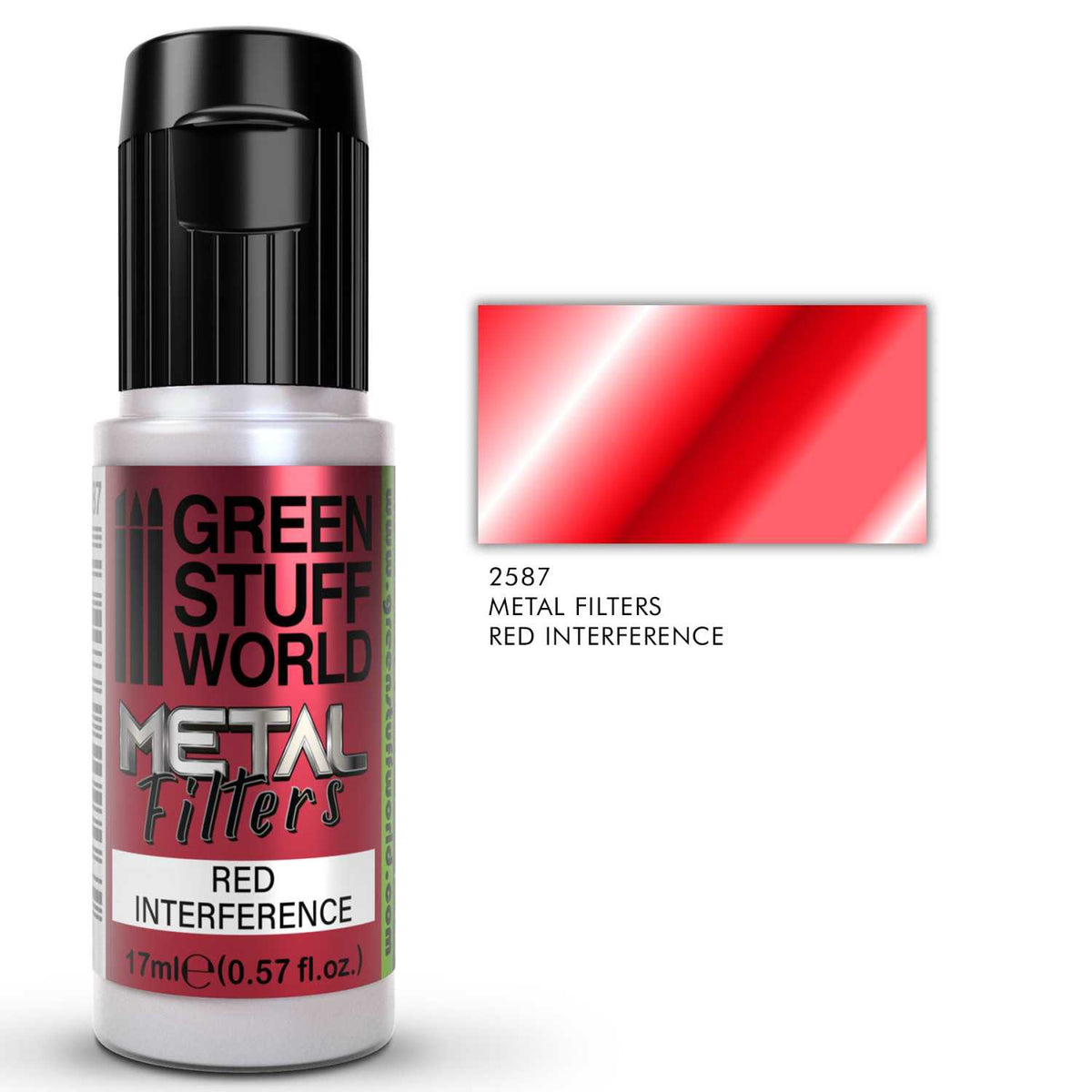 Green Stuff World Metal Filters 17ml Red Interference