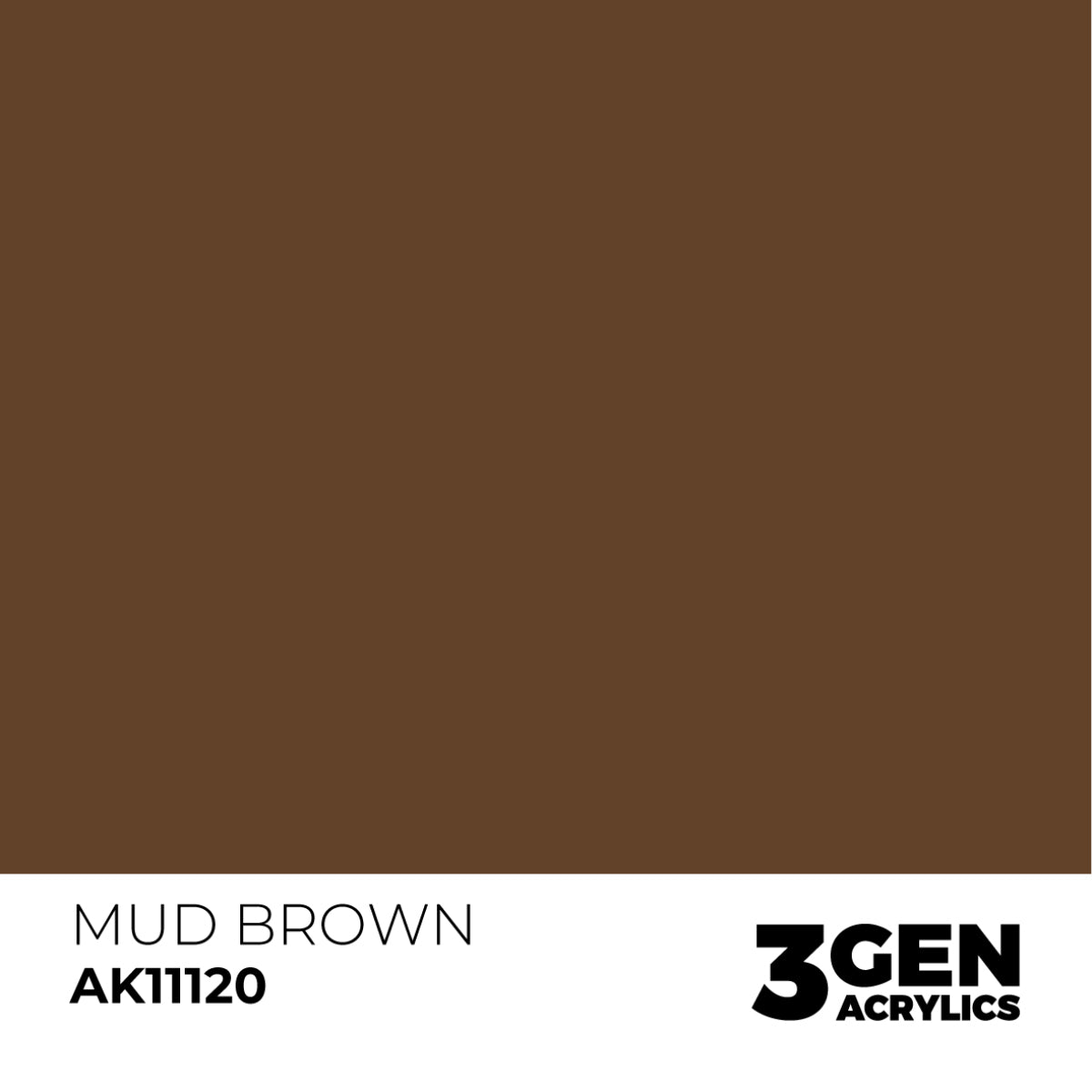 Ak Pintura Acrílica Gama Genérica AK11120 Mud Brown 18ml
