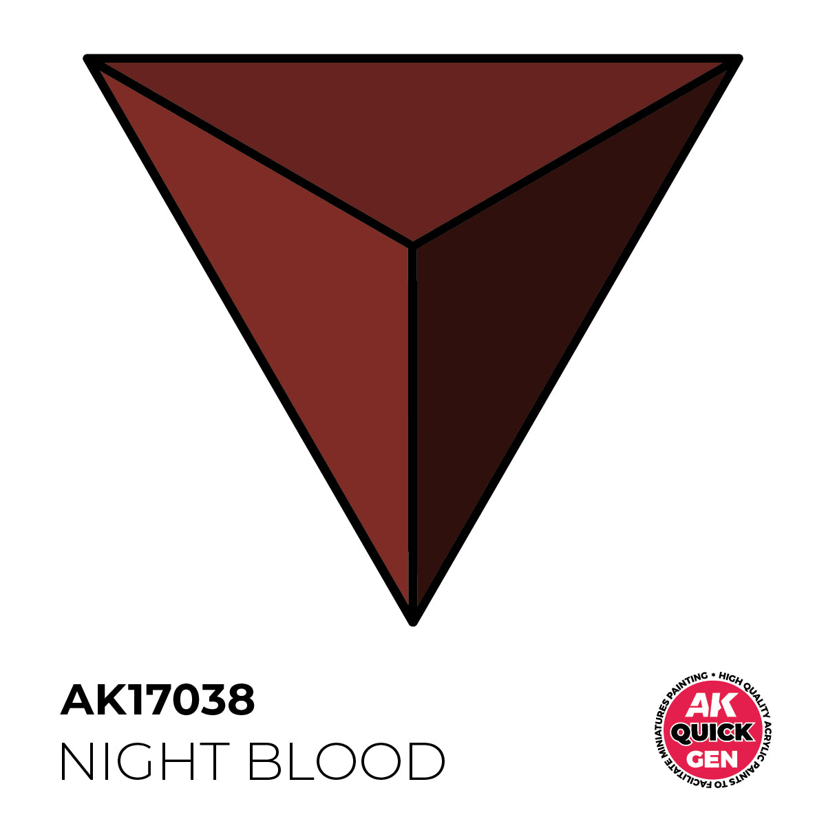 AK Pintura Acrílica Quickgen AK17038 Intensity High Night Blood 18ml