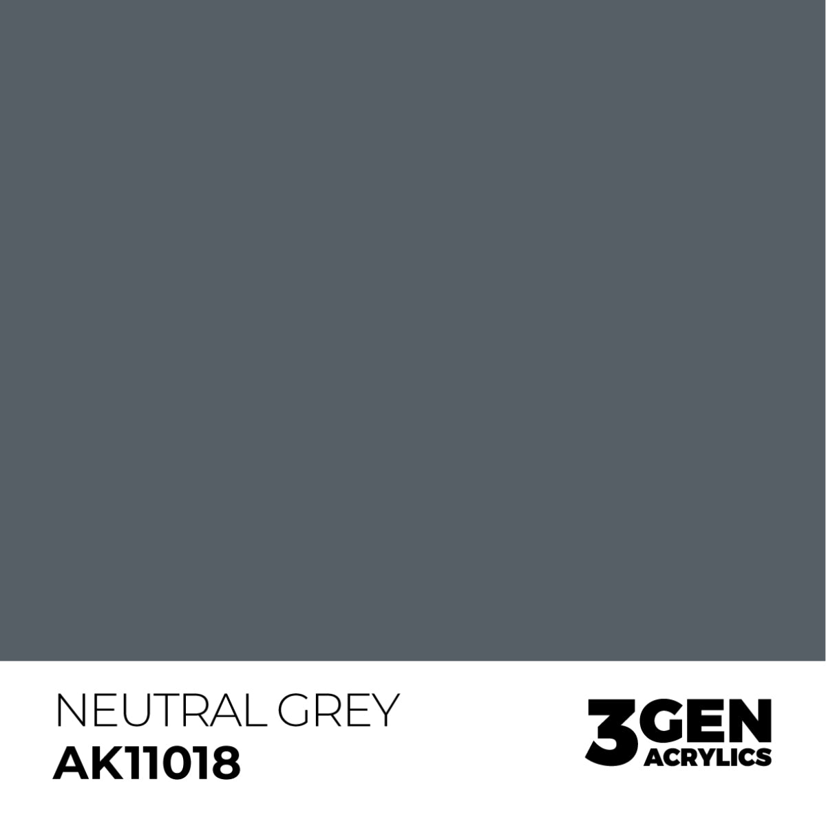 Ak Pintura Acrilica Gama Generica AK11018 Neutral Grey 18ml
