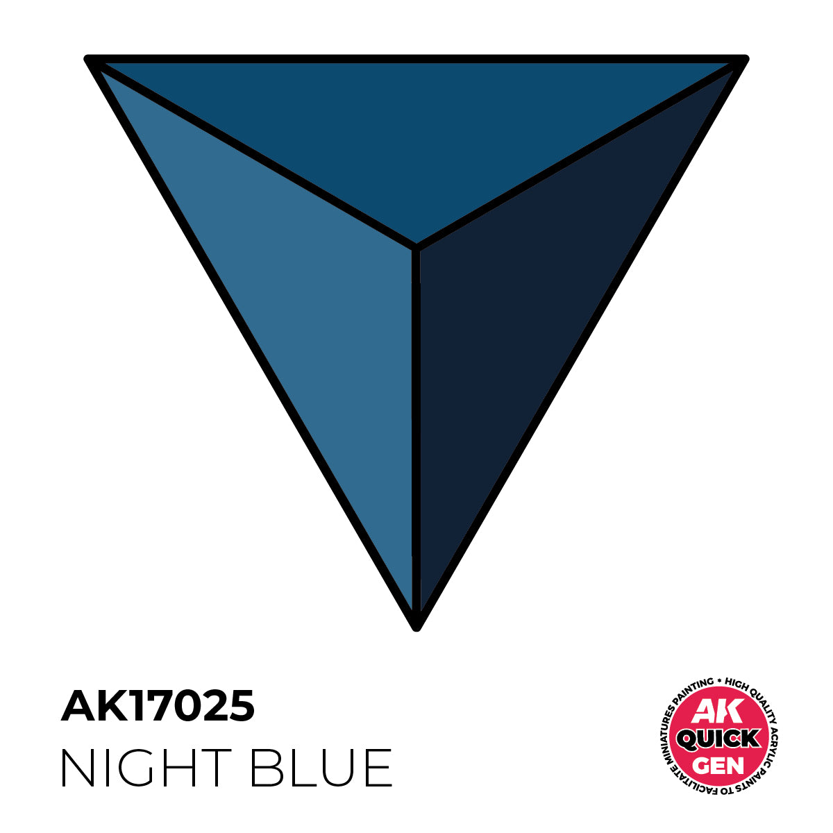 AK Pintura Acrílica Quickgen AK17025 Intensity High Night Blue 18ml