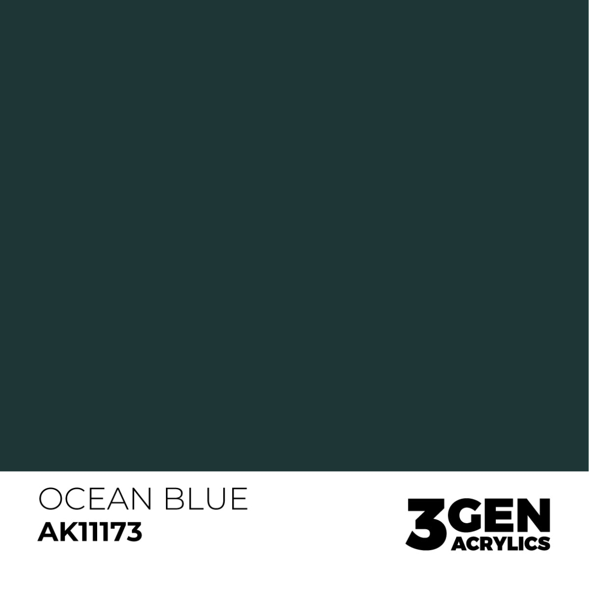 Ak Pintura Acrílica Gama Genérica AK11173 Ocean Blue 18ml