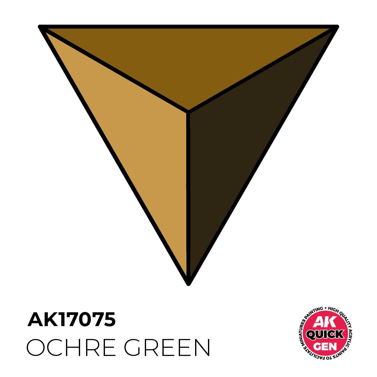 AK Pintura Acrílica Quickgen AK17075 Military Ochre Green 18ml