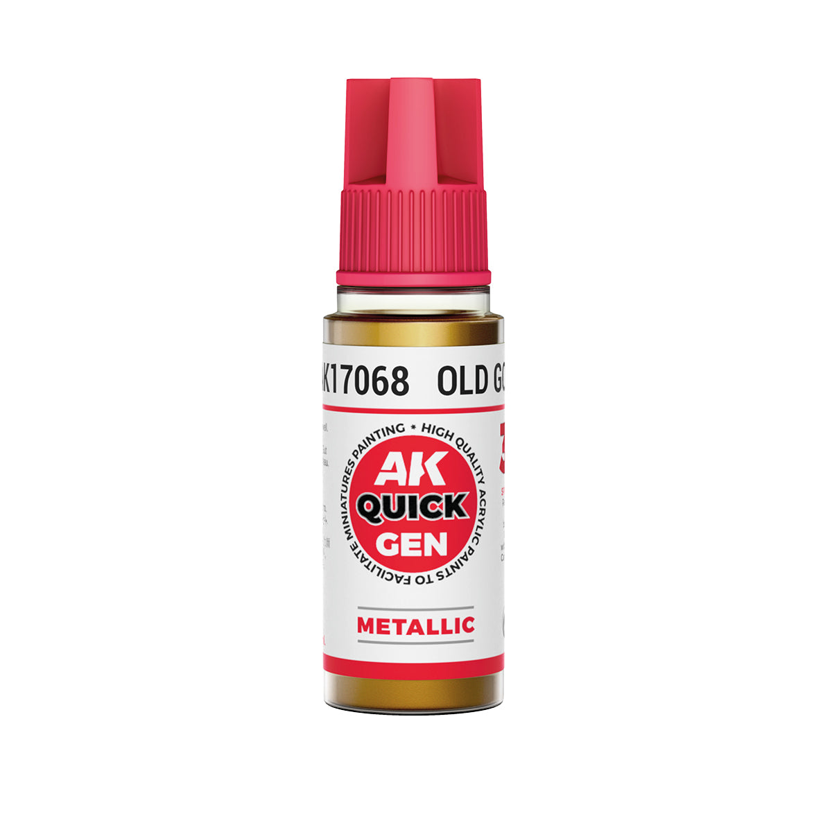 AK Pintura Acrílica Quickgen AK17068 Metallic Old Gold 18ml