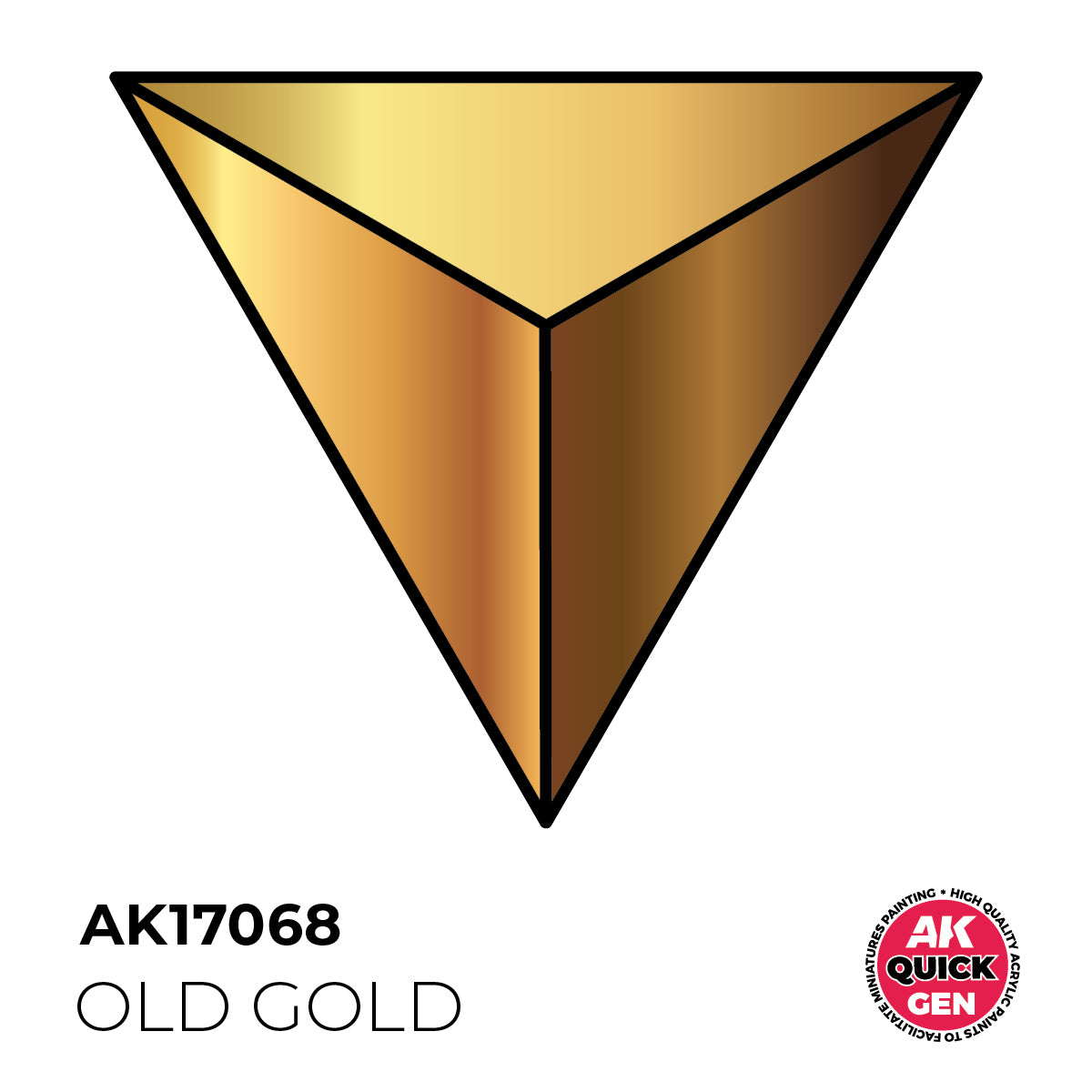 AK Pintura Acrílica Quickgen AK17068 Metallic Old Gold 18ml