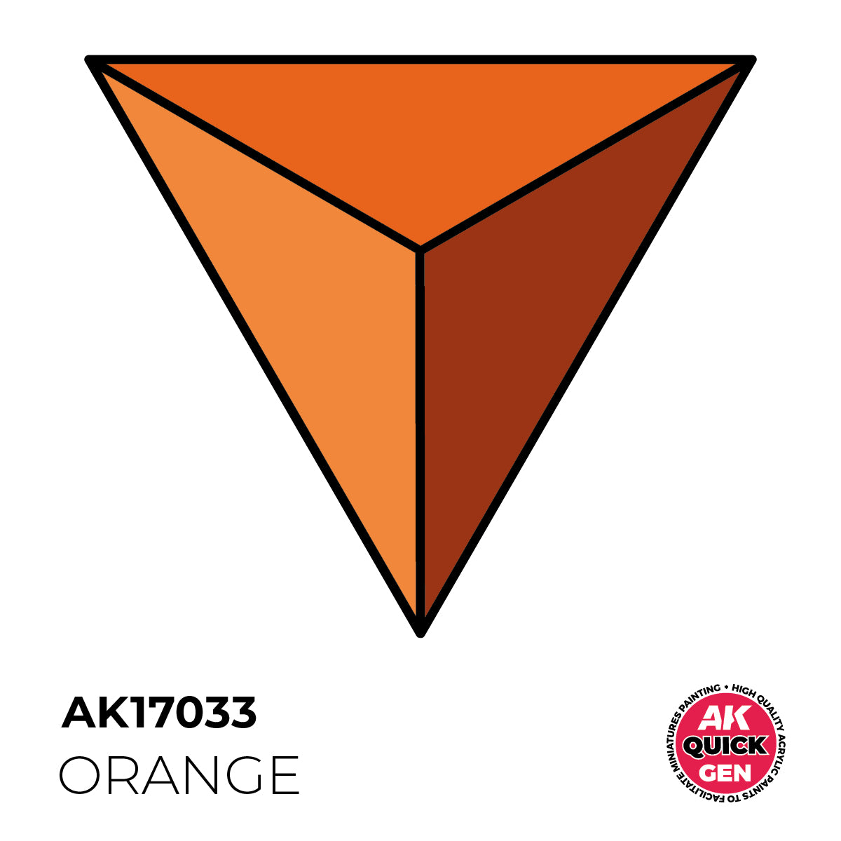 AK Pintura Acrílica Quickgen AK17033 Intensity High Orange 18ml