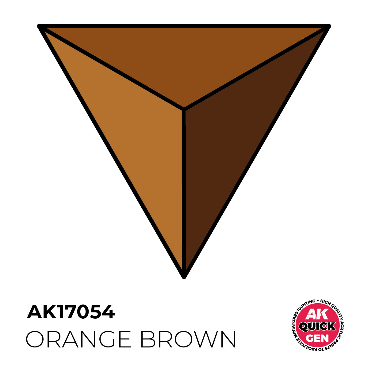 AK Pintura Acrílica Quickgen AK17054 Intensity Medium Orange Brown 18ml