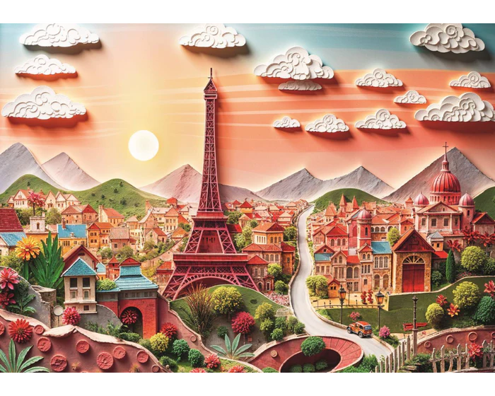 Trefl Rompecabezas Torre Eiffel Efecto 3d 1000 Pza