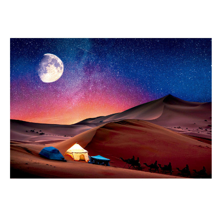 Clementoni Rompecabezas Noche de Estrellas en el Desierto Peace 500 Pza