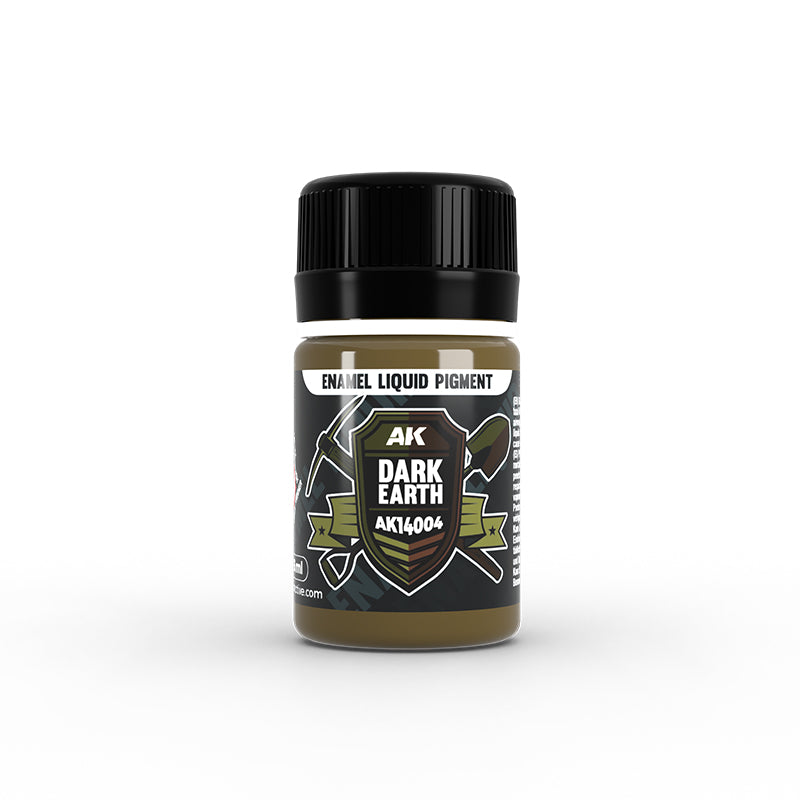 Ak Enamel Liquid Pigment Pigmento Liquido AK14004 Dark Earth 35ml