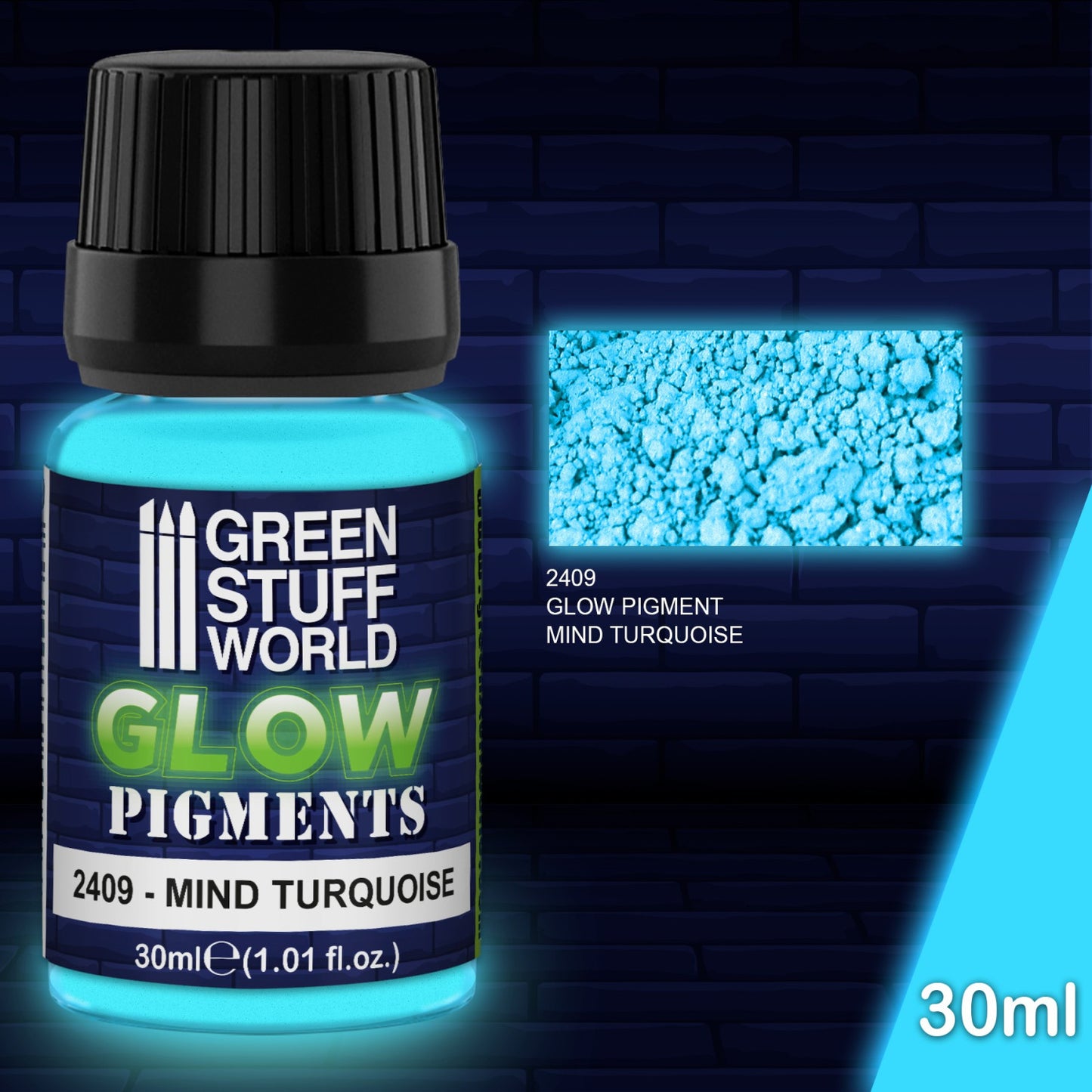 Green Stuff World Pigmentos Liminiscentes 30ml Mind Turquoise