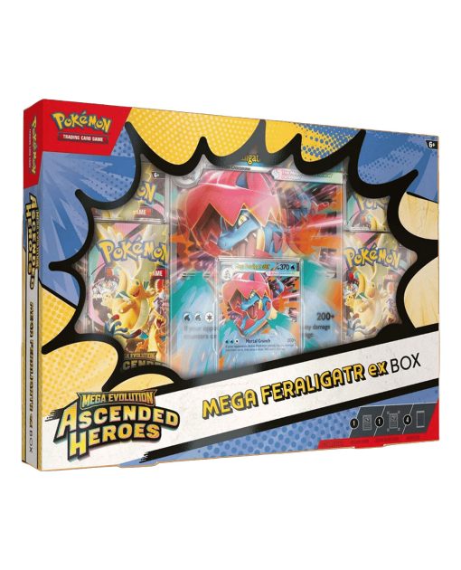 Pokemon Tcg Ascended Heroes Mega Feraligatr Ex Box
