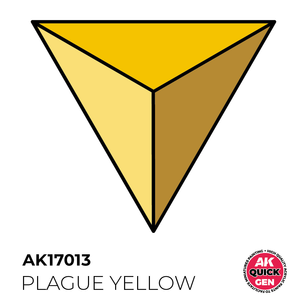 AK Pintura Acrílica Quickgen AK17013 Intensity Medium Plague Yellow 18ml