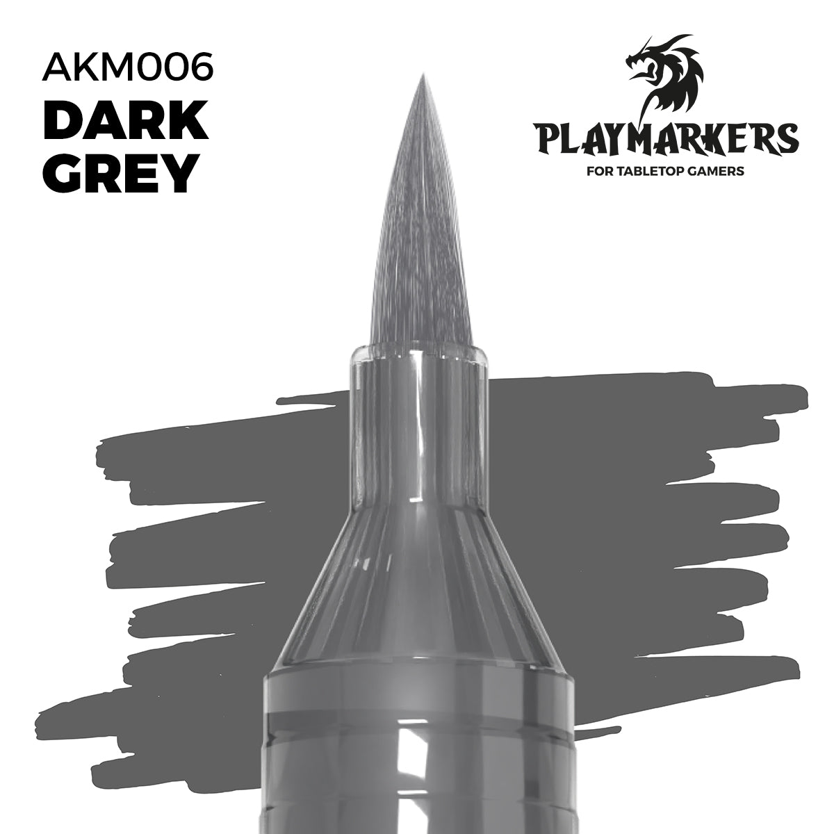 Ak Playmarker Rotulador De Pintura Acrílica AKM006 Dark Grey