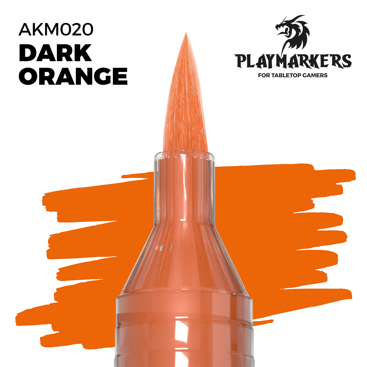 Ak Playmarker Rotulador De Pintura Acrílica AKM020 Dark Orange