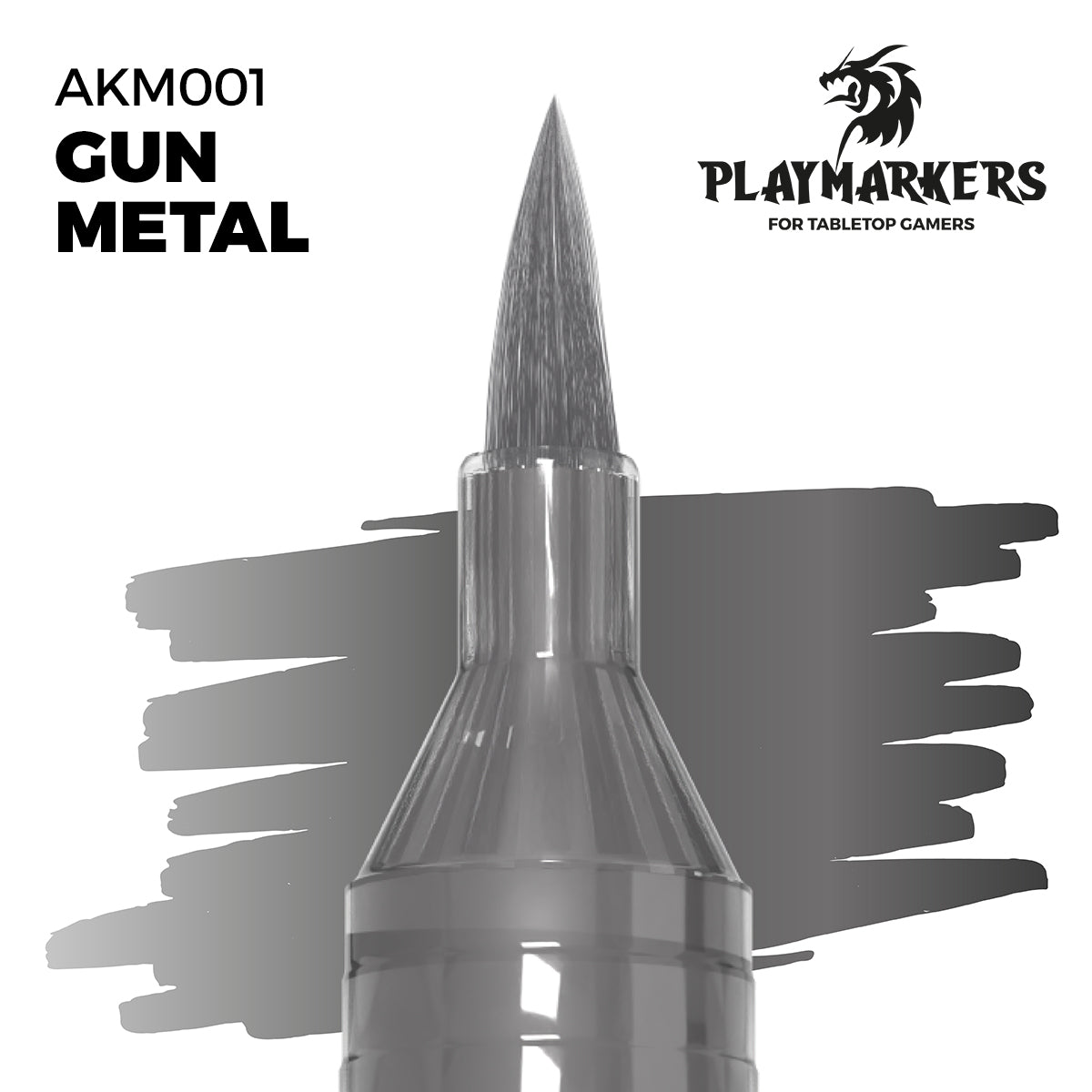 Ak Playmarker Rotulador De Pintura Acrílica AKM001 Gun Metal
