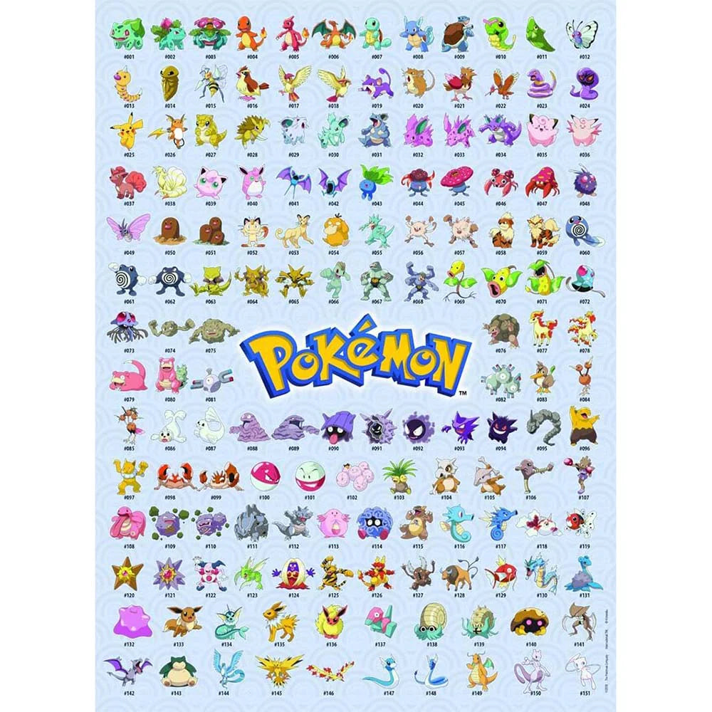 Ravensburger Rompecabezas Pokémon Primeros 151 500 Pza