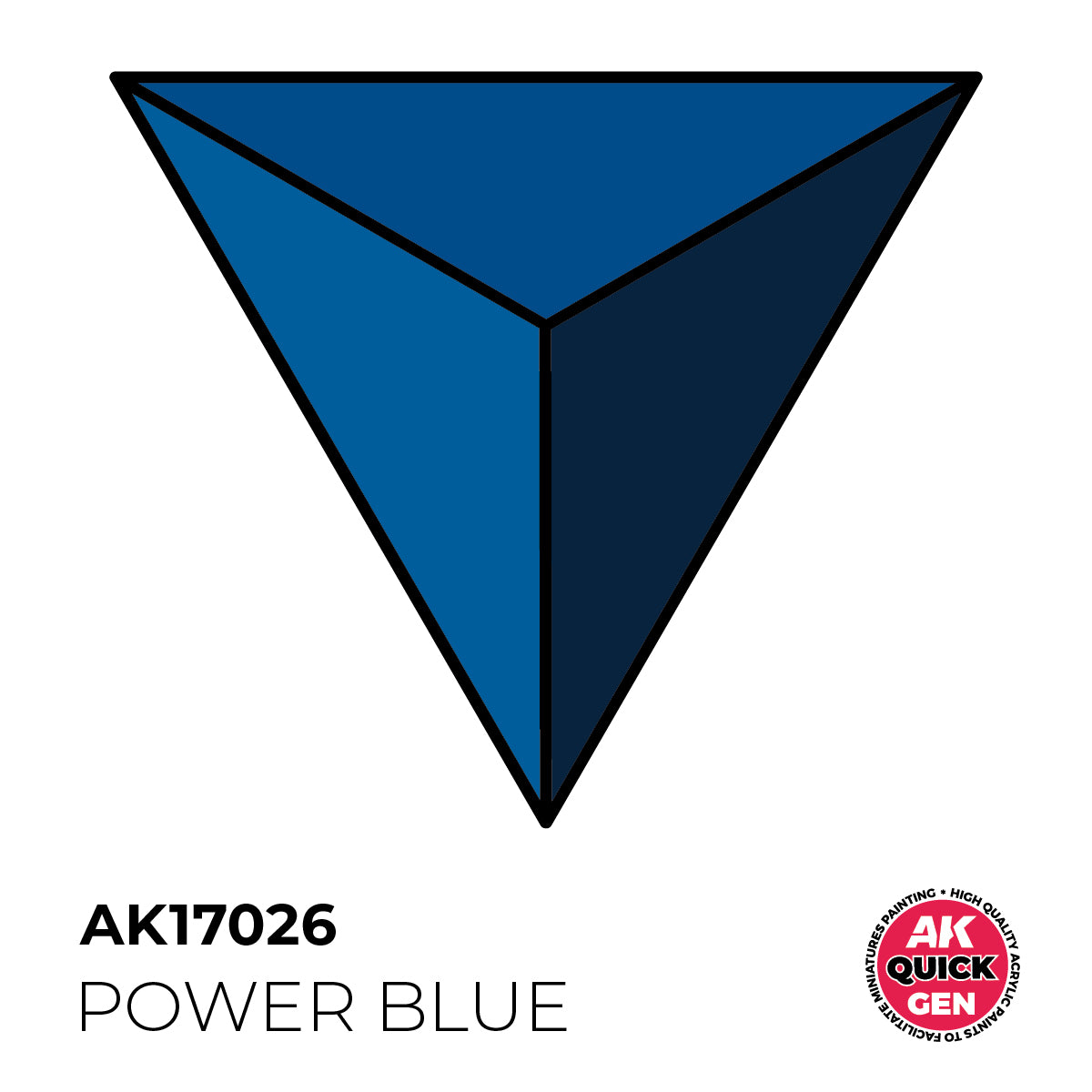 AK Pintura Acrílica Quickgen AK17026 Intensity High Power Blue 18ml