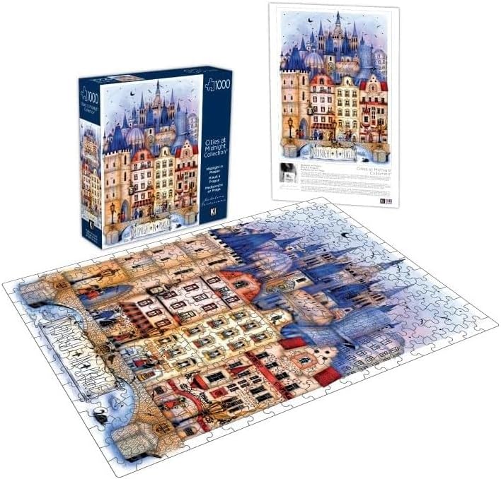 KI Puzzles Rompecabezas Medianoche en Praga 1000 Pzas