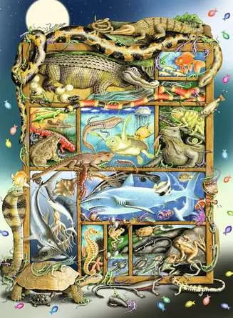 Ravensburger Rompecabezas Peces Y Reptiles 200 Pza