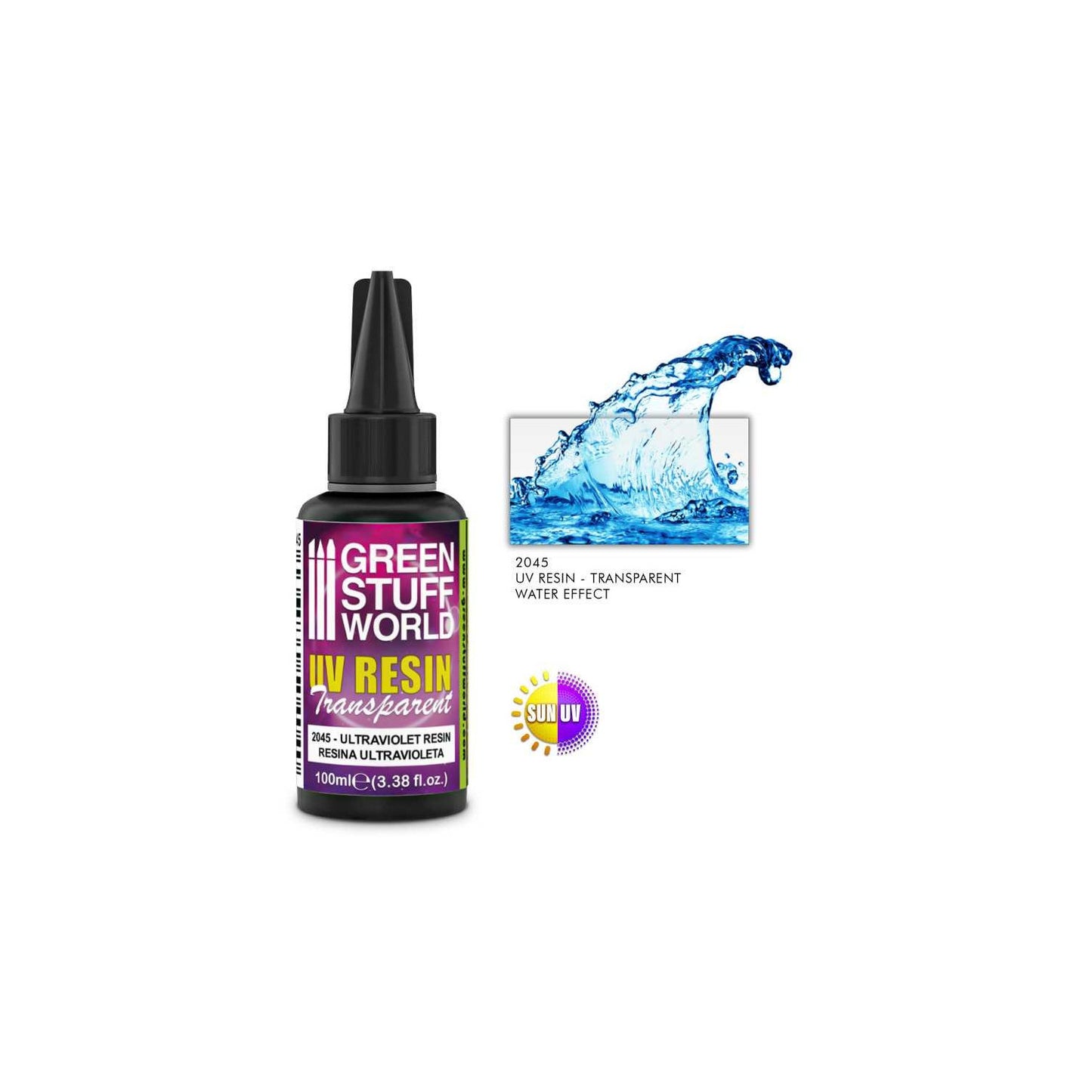 Green Stuff World UV Resin Resina UV 100ml efecto agua