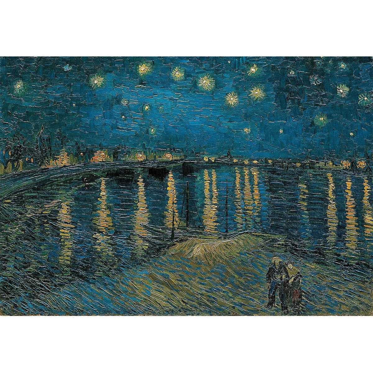 Clementoni Rompecabeza Van Gogh Noche Estrellada en el Rodano 1000 pza