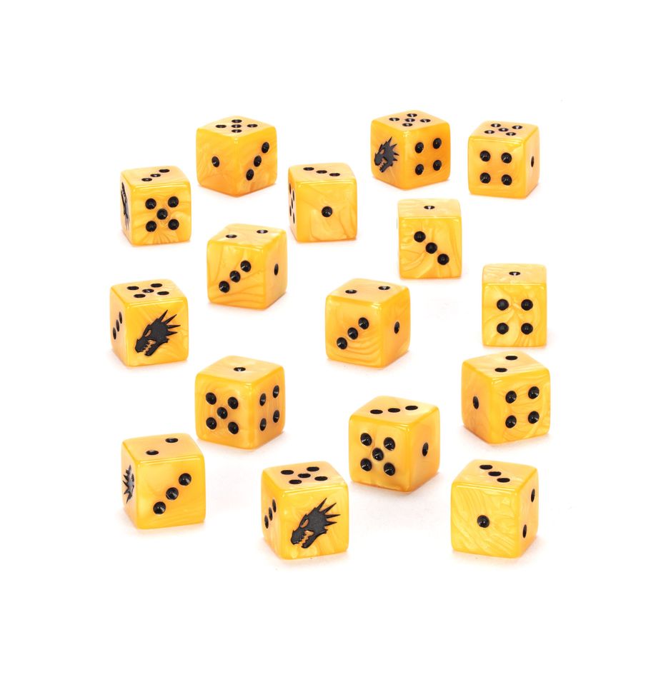 Games Workshop Warhammer40k Salamanders Dice Dados