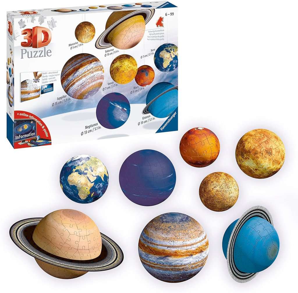 Ravensburger Rompecabezas Sistema Planetario 3d 540 Pza
