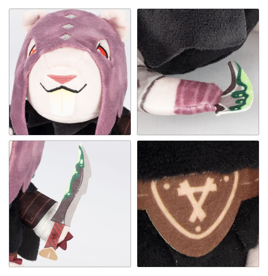 Games Worshop Tomy Warhammer Age of Sigmar Skaven Deathmaster Plush Peluche