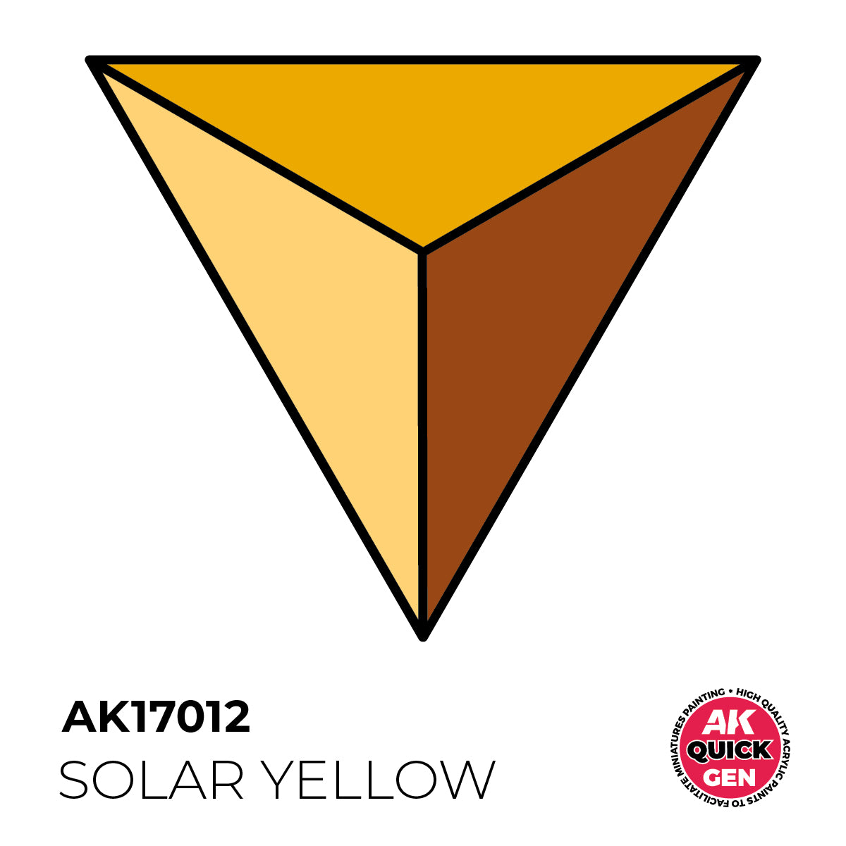 AK Pintura Acrílica Quickgen AK17012 Intensity Medium Solar Yellow 18ml