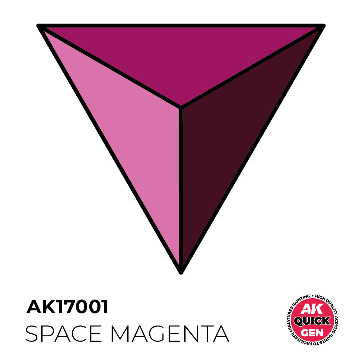 AK Pintura Acrílica Quickgen AK17001 Intensity High Space Magenta 18ml