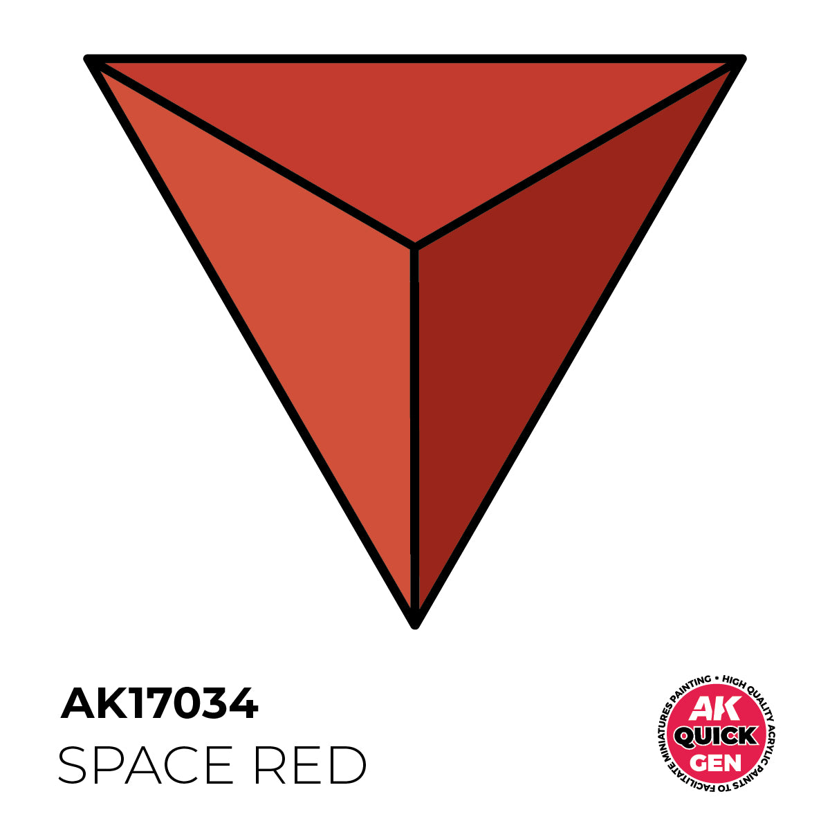 AK Pintura Acrílica Quickgen AK17034 Intensity High Space Red 18ml