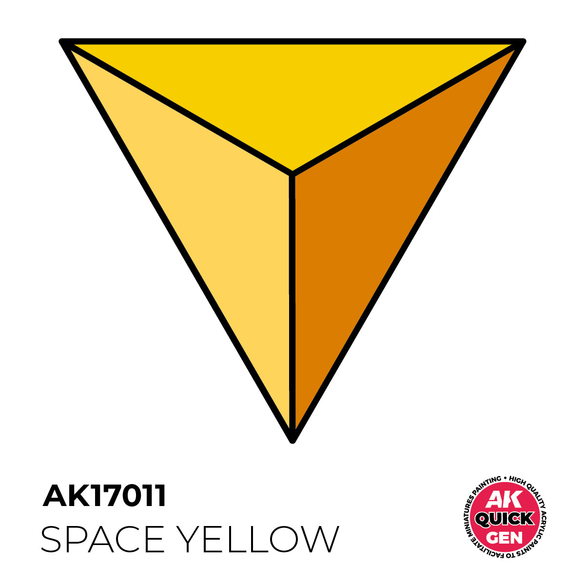 AK Pintura Acrílica Quickgen AK17011 Intensity Medium Space Yellow 18ml