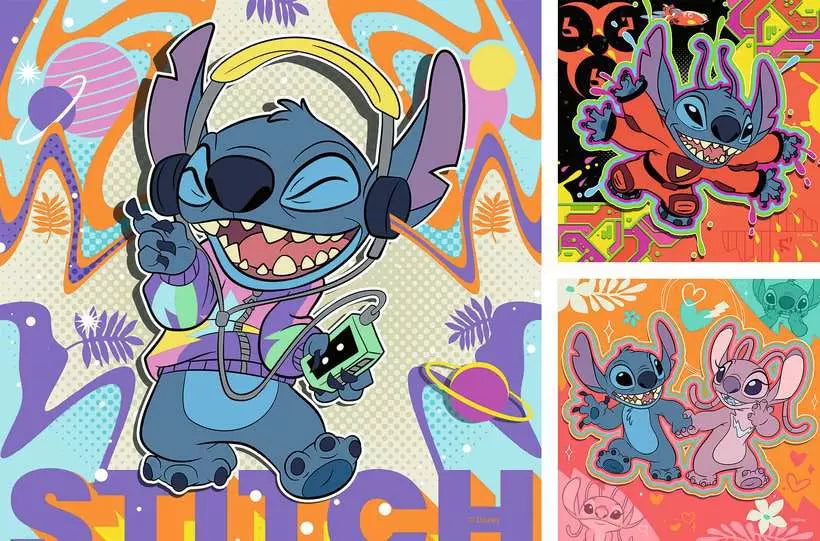 Ravensburger 3 Rompecabezas Disney Stitch 49pza