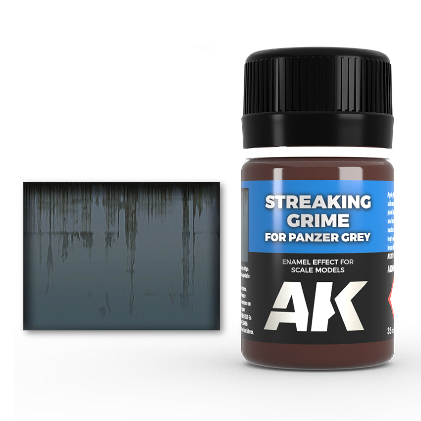Ak Efecto Streaking Grime For Panzer Grey - Suciedad Escurrida para Panzer Grey AK069 35m