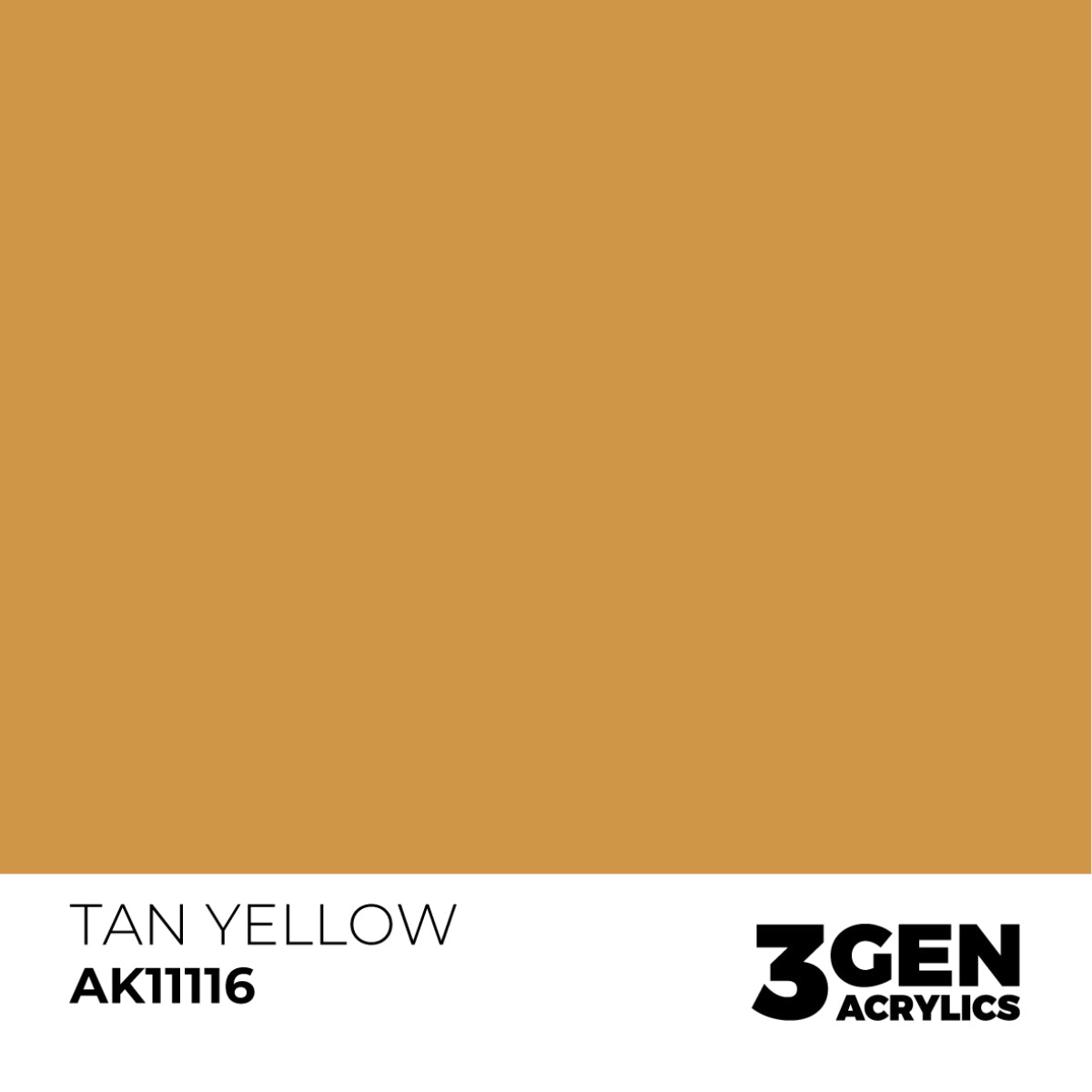 Ak Pintura Acrílica Gama Genérica AK11116 Tan Yellow 18ml