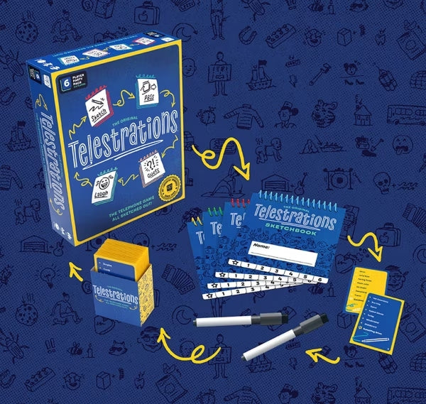The Op Telestrations 6 Player 2nd Edi. Juego De Mesa