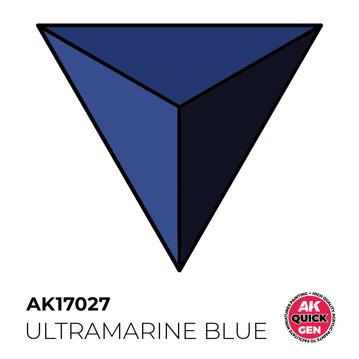 AK Pintura Acrílica Quickgen AK17027 Intensity High Ultramarine Blue 18ml