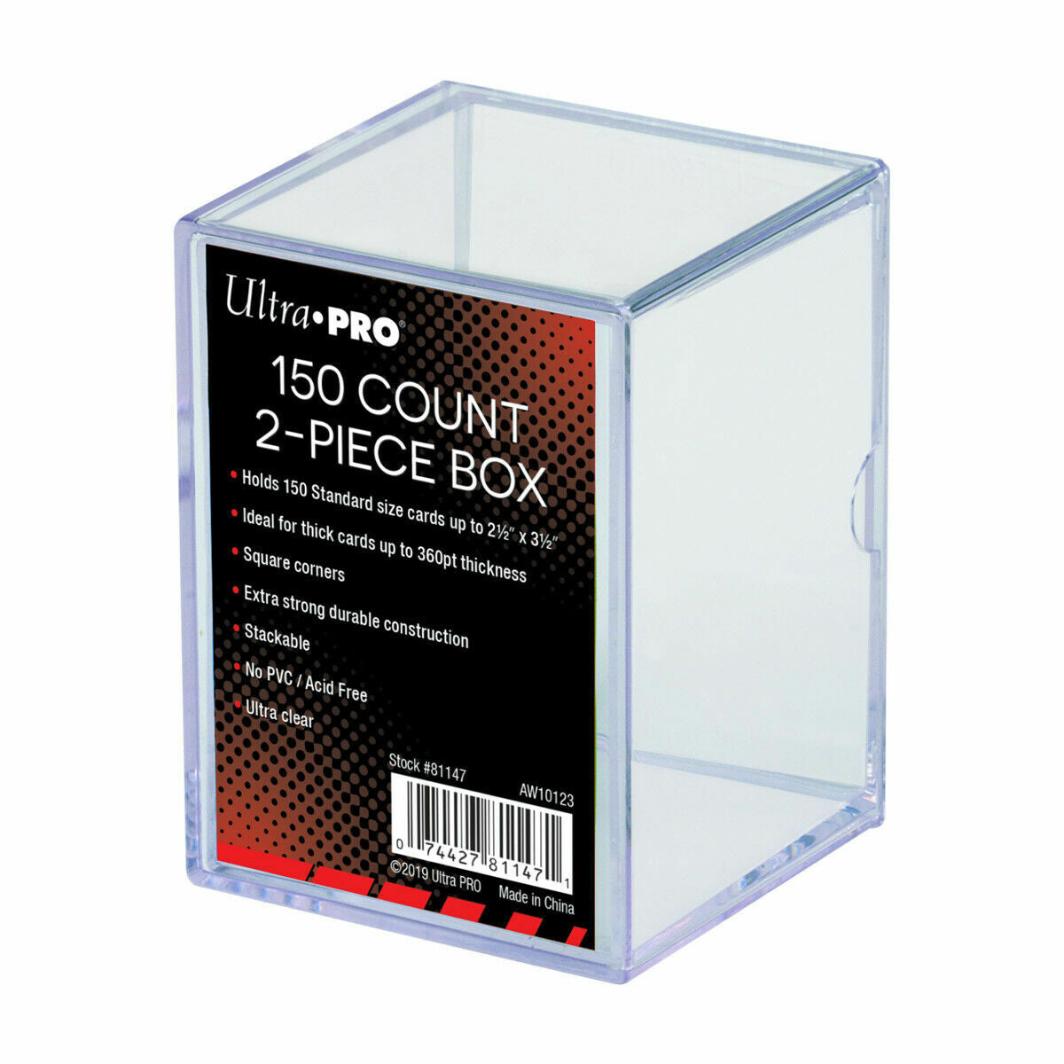 Ultra Pro 2 Piece Deck Box Transparente para 150 cartas