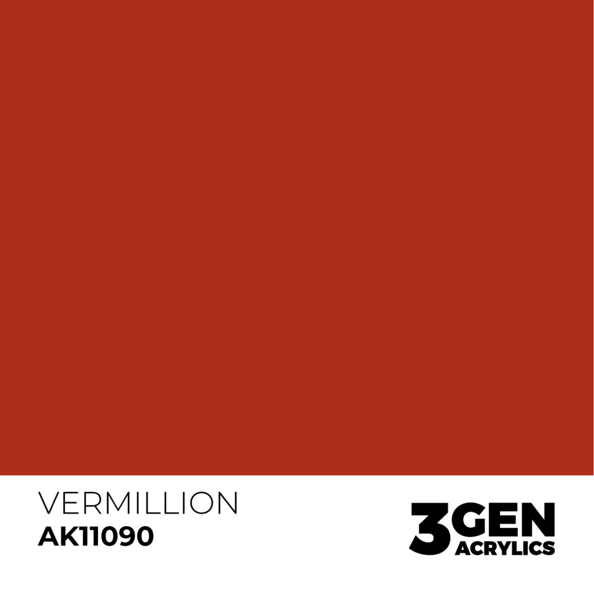 Ak Pintura Acrílica Gama Genérica AK11090 Vermillion 18ml