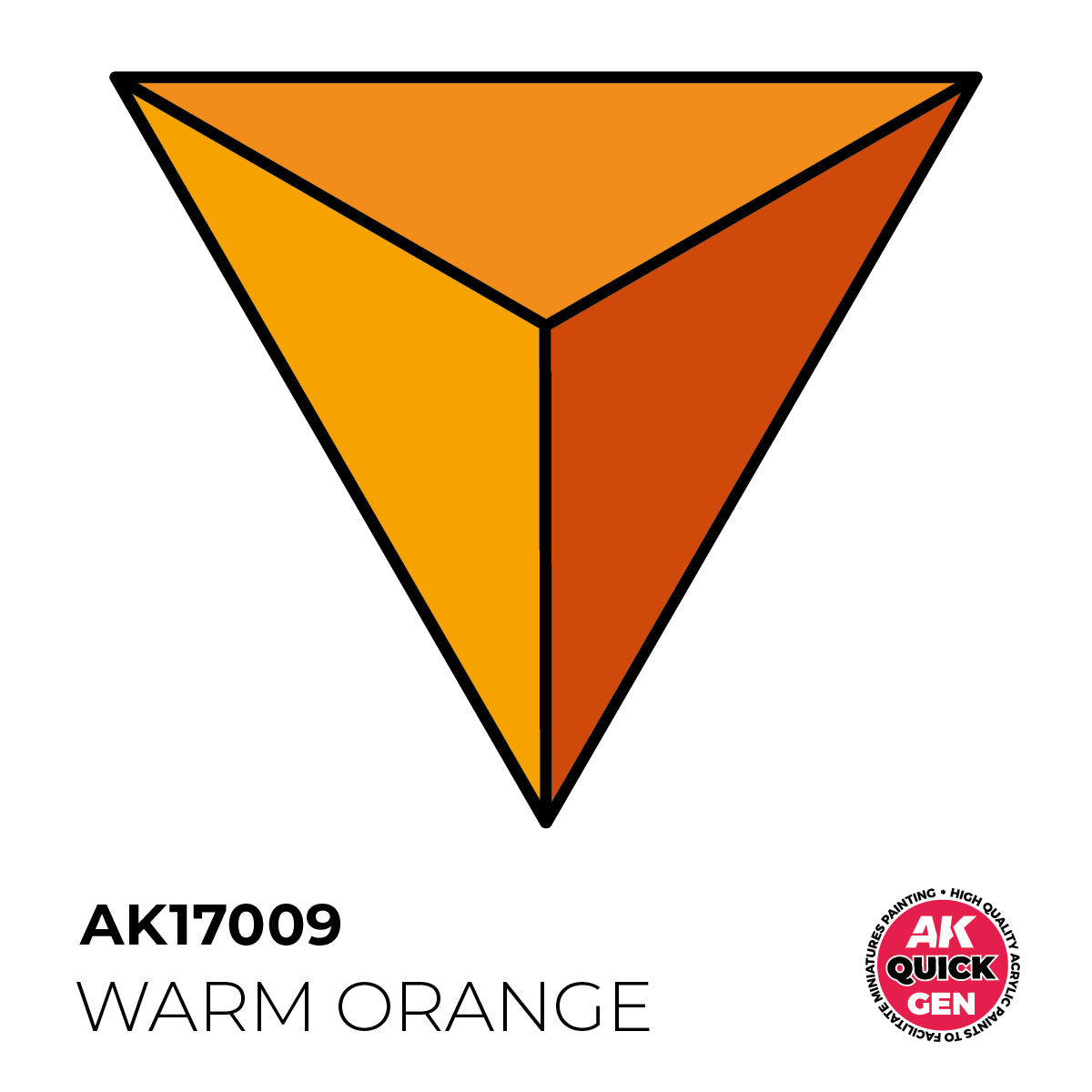 AK Pintura Acrílica Quickgen AK17009 Intensity Medium Warm Orange 18ml