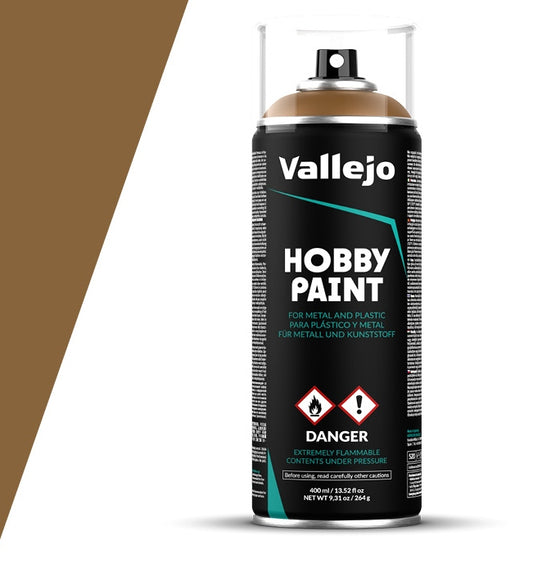 Vallejo Hobby Paint 400ml Pintura Acrílica Aerosol Marrón Cuero 28.014