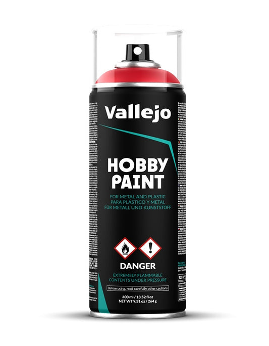 Vallejo Hobby Paint 400ml Pintura Acrílica Aerosol Rojo Sanguina 28.023
