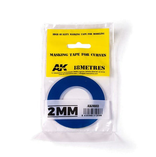 Ak Masking Tape For Curves 2mm Cinta Para Enmascarar Ak9182