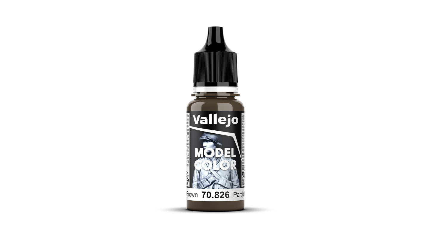 Vallejo Model Color 17ml Pintura Acrílica 145 Alemán Camuflaje Pardo Medio 70.826