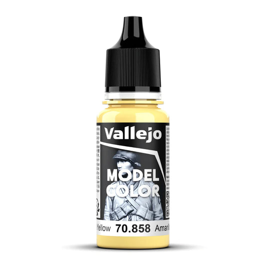 Vallejo Model Color 2024 18ml Pintura Acrílica 23 Amarillo Hielo 70.858