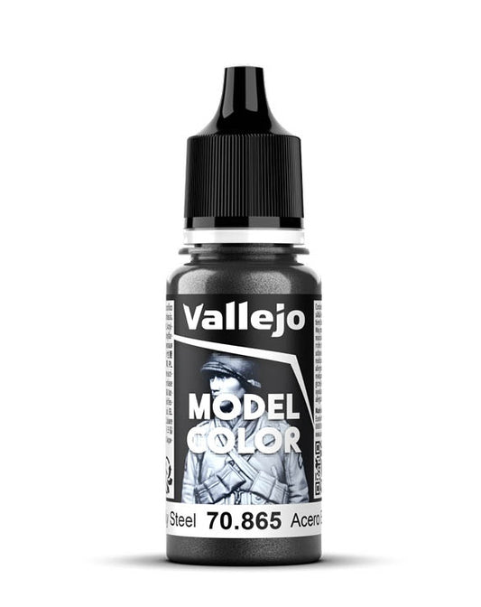 Vallejo Model Color 2024 18ml Pintura Acrílica 196 Acero Engrasado 70.865