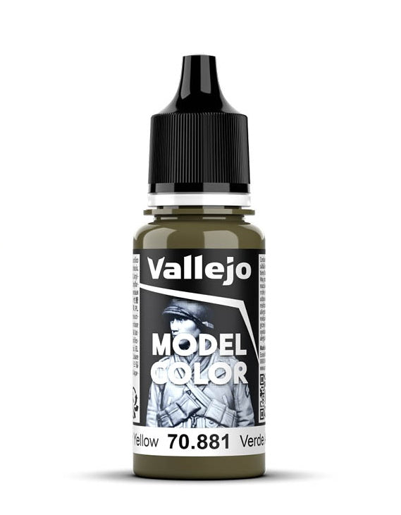 Vallejo Model Color 2024 18ml Pintura Acrílica 121 Verde Amarillo 70.881