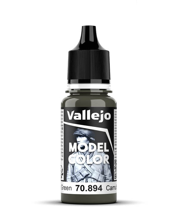 Vallejo Model Color 2024 18ml Pintura Acrílica 108 Camuflaje Verde Oliva 70.894
